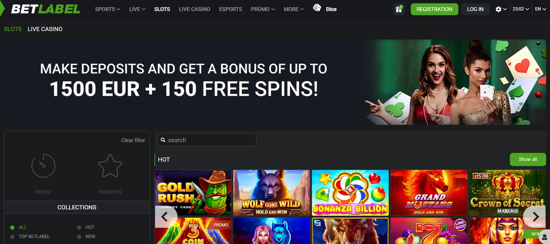 Slot su BetLabel